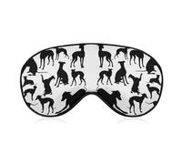 Qjjinxior Smooth Fabric Eye Mask, Italian Greyhound Dog Sleep Mask, Sleeping Eye Mask with Adjustable Headband for Men, Women