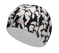 Qjjinxior Swimming Hat, Penguin Cute Swimming Cap, Bathing Caps for Long Short Hair