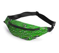 Qjjinxior Waist Bag, Alligator Skin Texture Bumbag, Adjustable Fanny Pack for Running Walking Hiking