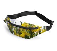Qjjinxior Waist Bag, Bouquet of Daffodils Bumbag, Adjustable Fanny Pack for Running Walking Hiking