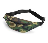 Qjjinxior Waist Bag, Camouflage Pattern Bumbag, Adjustable Fanny Pack for Running Walking Hiking