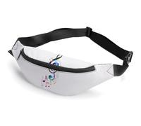 Qjjinxior Waist Bag, Colorful Music Notes Bumbag, Adjustable Fanny Pack for Running Walking Hiking