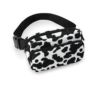 Qjjinxior Waist Bag, Cow Bumbag, Adjustable Fanny Pack for Running Walking Hiking