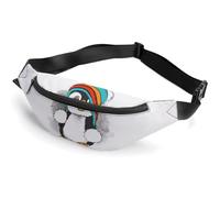 Qjjinxior Waist Bag, Cute Penguin Bumbag, Adjustable Fanny Pack for Running Walking Hiking