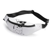 Qjjinxior Waist Bag, French Bulldog Bumbag, Adjustable Fanny Pack for Running Walking Hiking