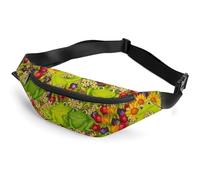 Qjjinxior Waist Bag, Frog Bumbag, Adjustable Fanny Pack for Running Walking Hiking