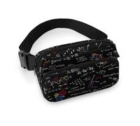 Qjjinxior Waist Bag, Math Linear Mathematics Education Bumbag, Adjustable Fanny Pack for Running Walking Hiking