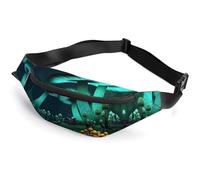 Qjjinxior Waist Bag, Psychedelic Mushroom Bumbag, Adjustable Fanny Pack for Running Walking Hiking