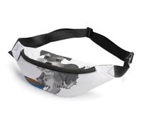 Qjjinxior Waist Bag, Schnauzer Dog Bumbag, Adjustable Fanny Pack for Running Walking Hiking