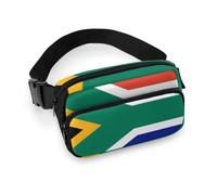 Qjjinxior Waist Bag, South Africa Flag Bumbag, Adjustable Fanny Pack for Running Walking Hiking