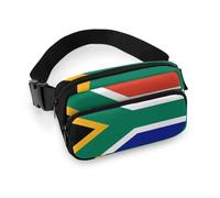 Qjjinxior Waist Bag, South Africa Flag Bumbag, Adjustable Fanny Pack for Running Walking Hiking