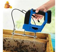 QJJML Electric Beehive Shaker, Cordless Bee Frame Remover, 4 Speeds Portable Bee Shaking Machine For Beekeeping Farms And Apiaries, 8kg Max Load Bee Remover Blue