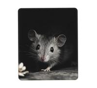 QJKFDHG A mouse in the darkness pattern Custom Designed Mouse Pad with Wrist Rest - Unique Personalized Gaming and Office Desk Mat for Enhanced Comfort and Style