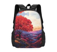 QJKFDHG Autumn Colors Backpack Unisex 15.6 Inch Laptop Black Oxford Daypack