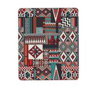 QJKFDHG Aztec style patterns pattern Custom Designed Mouse Pad with Wrist Rest - Unique Personalized Gaming and Office Desk Mat for Enhanced Comfort and Style
