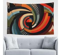QJKFDHG Custom Tapestry for Room Decor - Unique Personalized Wall Hanging, Perfect for Bedroom, Dorm, and More - Trippy, Boho, Gothic, Anime, and More Black orange color palette