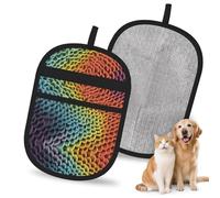 QJKFDHG Dragon scale wall Electrostatic Pet Hair Removal Gloves, Reusable Magic Brush for Dog & Cat Hair | Fur Remover for Couch, Carpet, Car Seat & Clothing