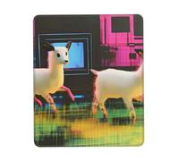 QJKFDHG Dreamy lamb pattern Custom Designed Mouse Pad with Wrist Rest - Unique Personalized Gaming and Office Desk Mat for Enhanced Comfort and Style