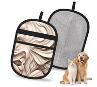 QJKFDHG Dynamic wrinkles Electrostatic Pet Hair Removal Gloves, Reusable Magic Brush for Dog & Cat Hair | Fur Remover for Couch, Carpet, Car Seat & Clothing