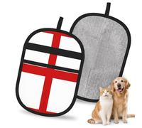 QJKFDHG England Flag Electrostatic Pet Hair Removal Gloves, Reusable Magic Brush for Dog & Cat Hair | Fur Remover for Couch, Carpet, Car Seat & Clothing