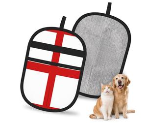 QJKFDHG England Flag Electrostatic Pet Hair Removal Gloves, Reusable Magic Brush for Dog & Cat Hair | Fur Remover for Couch, Carpet, Car Seat & Clothing