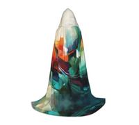 QJKFDHG Hooded Cape, Floating land Transformable Long Cloak | A single layer over any outfit to build wizard, vampire, princess, or medieval looks; bow tie no zipper