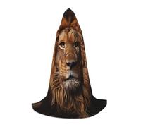 QJKFDHG Hooded Cape, Galloping White Stallion Transformable Long Cloak | A single layer over any outfit to build wizard, vampire, princess, or medieval looks; bow tie no zipper