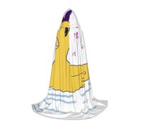 QJKFDHG Hooded Cape, Galloping White Stallion Transformable Long Cloak | A single layer over any outfit to build wizard, vampire, princess, or medieval looks; bow tie no zipper