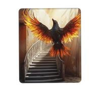 QJKFDHG Hot bird transformation illustration pattern Custom Designed Mouse Pad with Wrist Rest - Unique Personalized Gaming and Office Desk Mat for Enhanced Comfort and Style
