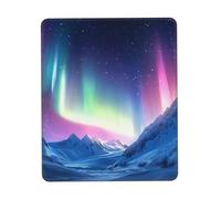 QJKFDHG Northern Lights in the Andes Mountains pattern Custom Designed Mouse Pad with Wrist Rest - Unique Personalized Gaming and Office Desk Mat for Enhanced Comfort and Style