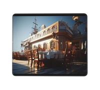 QJKFDHG Pirate Tavern Printed Mouse Pad with Non-Slip Base, Extended Desk Mat for Office & Gaming, 3mm Rubber Base, Machine Washable, Perfect for Computer, Laptop, PC & Console