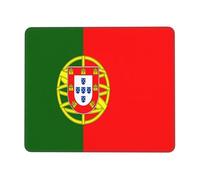 QJKFDHG Portuguese flag Printed Mouse Pad with Non-Slip Base, Extended Desk Mat for Office & Gaming, 3mm Rubber Base, Machine Washable, Perfect for Computer, Laptop, PC & Console