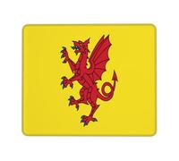 QJKFDHG Somerset County Flag Printed Mouse Pad with Non-Slip Base, Extended Desk Mat for Office & Gaming, 3mm Rubber Base, Machine Washable, Perfect for Computer, Laptop, PC & Console