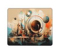 QJKFDHG Space celestial bodies Printed Mouse Pad with Non-Slip Base, Extended Desk Mat for Office & Gaming, 3mm Rubber Base, Machine Washable, Perfect for Computer, Laptop, PC & Console