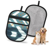 QJKFDHG The wind blows on the leaves Electrostatic Pet Hair Removal Gloves, Reusable Magic Brush for Dog & Cat Hair | Fur Remover for Couch, Carpet, Car Seat & Clothing