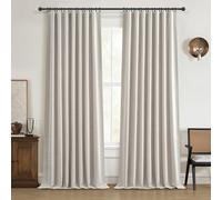 QJmydeco 108 Inch Curtains 2 Panel Set Burg Modern Decorative Dark Out Curtains for Bedroom Heat and Cold Blocking Window Coverings 9ft High Ceiling Drapes for Living Room with Hooks