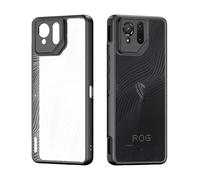 QJONSIU Case Compatible with Asus ROG Phone 9 Pro, [Shockproof] Hard PC Back & Soft TPU Frame, Anti-scratch Protective Case-Black