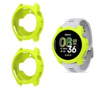 QJONSIU Case Compatible with COROS Pace 4, 2 Pack Shockproof Soft Silicone Partial Protective Cover Anti-Scratch-Green