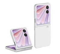 QJONSIU Case Compatible with Honor Magic V Flip 2, Anti-Scratch Ultra-thin Hard PC Protective Case, Fold Cover-White