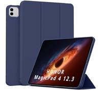 QJONSIU Case Compatible with Honor MagicPad 4 12.3 2026, Stand Feature TPU Anti-scratch Protective, Ultra Thin Cover Kickstand-Blue