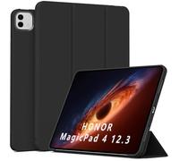 QJONSIU Case Compatible with Honor MagicPad 4 12.3 2026, Stand Feature TPU Anti-scratch Protective, Ultra Thin Cover Kickstand-Black