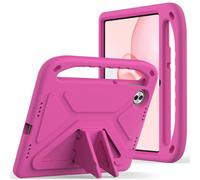 QJONSIU Case Compatible with Honor Pad 10, Kids Cover with Handle, Shockproof PC Anti-scratch Protective Stand Feature-Rose Red
