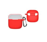 QJONSIU Case Compatible with Huawei FreeBuds SE 4 ANC, Shockproof Soft Silicone Protective Case with Carabiner, Full Body Protection Anti-fingerprint-Red