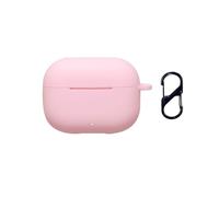 QJONSIU Case Compatible with Huawei FreeBuds SE 4 ANC, Shockproof Soft Silicone Protective Case with Carabiner, Full Body Protection Anti-fingerprint-Pink