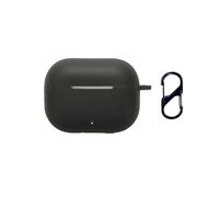 QJONSIU Case Compatible with Huawei FreeBuds SE 4 ANC, Shockproof Soft Silicone Protective Case with Carabiner, Full Body Protection Anti-fingerprint-Black