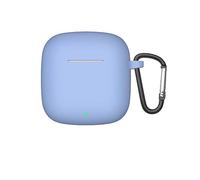 QJONSIU Case Compatible with Huawei FreeBuds SE 4 ANC, Shockproof Soft Silicone Protective Case with Carabiner, Full Body Protection Anti-fingerprint-Skyblue