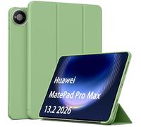 QJONSIU Case Compatible with Huawei MatePad Pro Max 13.2 2026, Stand Feature TPU Anti-scratch Protective, Ultra Thin Smart Cover Kickstand-Mint green