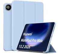 QJONSIU Case Compatible with Huawei MatePad Pro Max 13.2 2026, Stand Feature TPU Anti-scratch Protective, Ultra Thin Smart Cover Kickstand-Sky blue
