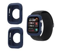 QJONSIU Case Compatible with Huawei Watch D2, 2 Pack Shockproof Soft Silicone Partial Protective Cover Anti-Scratch-Blue