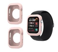 QJONSIU Case Compatible with Huawei Watch D2, 2 Pack Shockproof Soft Silicone Partial Protective Cover Anti-Scratch-Pink